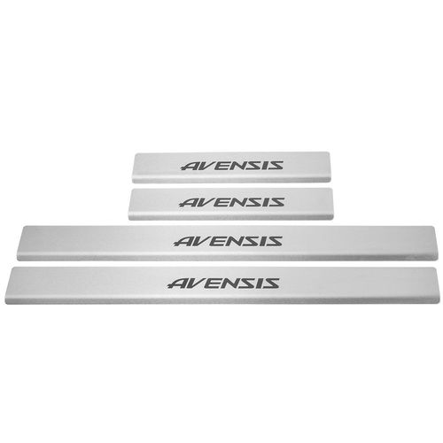 Listwa progowa TOYOTA AVENSIS MK3 T27 Stal nierdzewna 304 mat z czarnymi li na Arena.pl