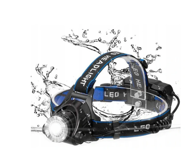 LATARKA CZOŁOWA LED ZOOM CREE XML T6 CZOŁÓWKA MOC akumulator + ładowar zdjęcie 6