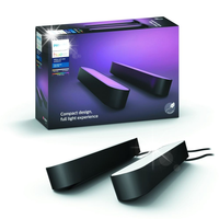 Zestaw podłużnych lamp Philips Hue Play W&C 2 szt. Czarne 6W 530lm