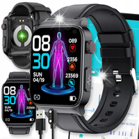 SMARTWATCH ZEGAREK WATCH MĘSKI SMART SPORTOWY SMARTBAND CZARNY WODOODPORNY
