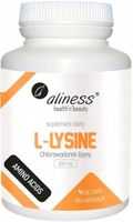 ALINESS L-LIZYNA 500mg 100kap Chloroworodek LYSINE Przeciwciała Odporność