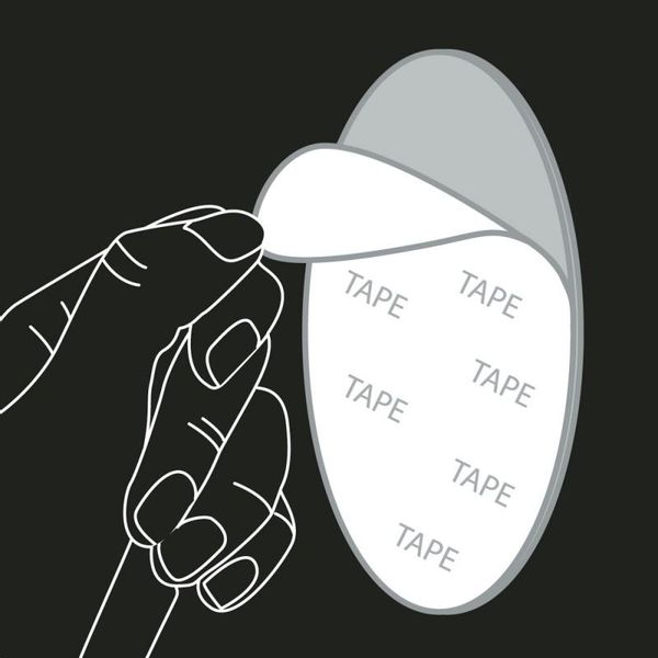 Wieszak samoprzylepny biały 5 szt - Yoka zdjęcie 7