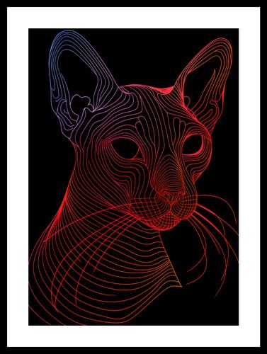 Plakat 29,7x42cm Cyfrowa Kocica na Arena.pl