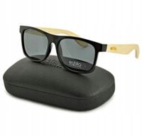 Drewniane Okulary POLARYZACYJNE Słoneczne Nerd PRZECIWSŁONECZNE UV400 marki