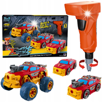 Terenowy Samochód Sportowe Auto 3w1 DO ROZKRĘCANIA + Wkrętarka TUNING Auta