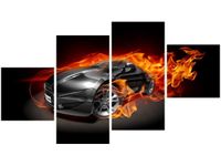 90CM 160 OBRAZ 4 ELEM SPORTOWY WÓZ ŚCIENNY