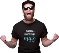 Koszulka z nadrukiem napis PREZENT dla MĘŻA