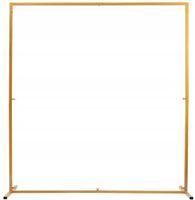 STOJAK Stelaż BRAMA Metalowy Złoty Balony Tło Zdjęć Sesji Wesele 2,5x2,5m