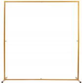 STOJAK Stelaż BRAMA Metalowy Złoty Balony Tło Zdjęć Sesji Wesele 2,5x2,5m