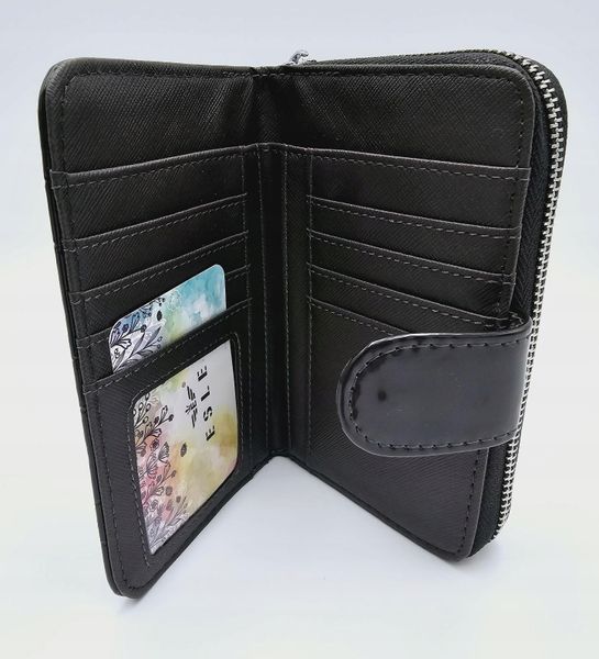 Eslee - elegancki portfel damski skóra ekologiczna czerwony lakier F6987 zdjęcie 3