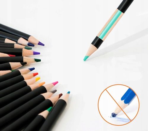 KREDKI OŁÓWKOWE PROFESJONALNE MIĘKKIE DO RYSOWANIA ZESTAW KREDEK 46 W ETUI na Arena.pl
