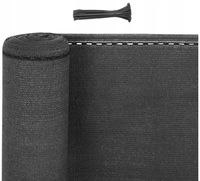 SIATKA CIENIUJĄCA 95% OSŁONA PŁOT 1,50mx10m GRAFIT