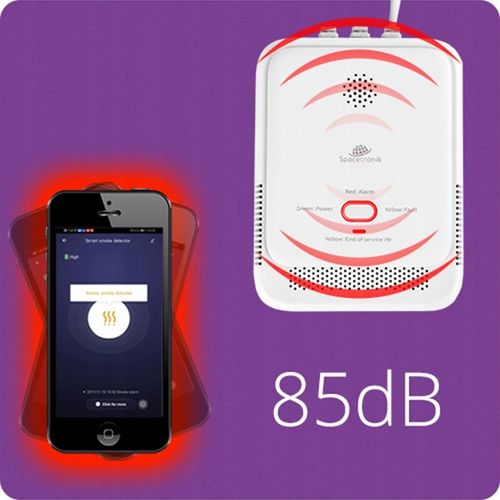 Czujnik Dymu Pożaru Ognia BEZPRZEWODOWY TUYA SMART WiFi detektor na Arena.pl