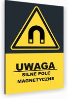 Tabliczka znak informacyjny 40x30 Antracyt POLE MAGNETYCZNE Aluminiowa