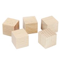 KOSTKA drewniana klocki surowe 15x15mm 20szt.