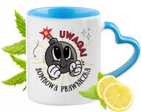Dla Prawniczki Kubek Błękitny Z Uszkiem W Kształcie Serca Na Prezent