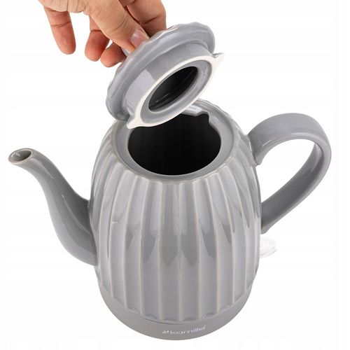 CZAJNIK ELEKTRYCZNY BEZPRZEWODOWY CERAMICZNY KAMILLE 1500 W 1,5 L na Arena.pl