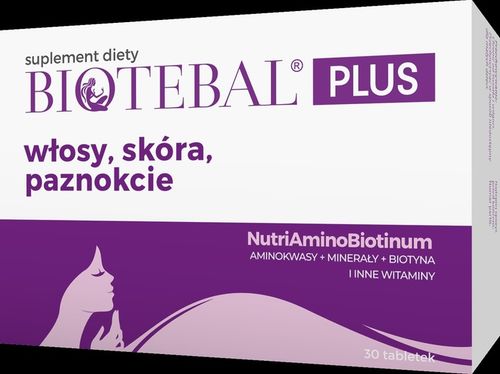 BIOTEBAL TABLETKI PLUS NA WŁOSY,SKÓRA,PAZNOKCIE X 30 TAB. na Arena.pl