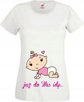 KOSZULKI CIĄŻOWE Koszulka z Nadrukiem CIĄŻOWA