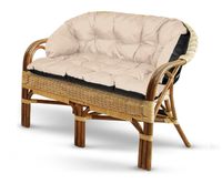 poduszka ogrodowa 190x40 cm na kanapę ławkę wodoodporna beżowa