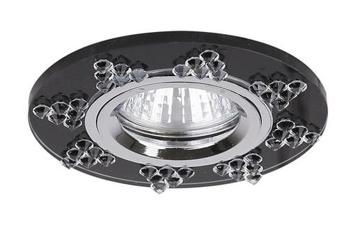 SS-19 CH/Gp MR16 chrom opr. strop. stała okrągła szkło grafitowe na Arena.pl