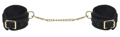 bad kitty kajdanki aksamitne regulowane czarny złote detale na Arena.pl