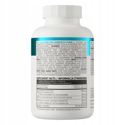 OstroVit Glukozamina + MSM + Chondroityna + Witamina C 90 tab NA STAWY na Arena.pl