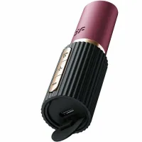 satisfyer deep kiss wave granat/czarny - kompaktowy stymulator falowy