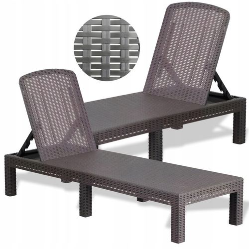 LEŻAK OGRODOWY REGULOWANY DELUXE CORFU LEŻANKA GRAFITOWY na Arena.pl
