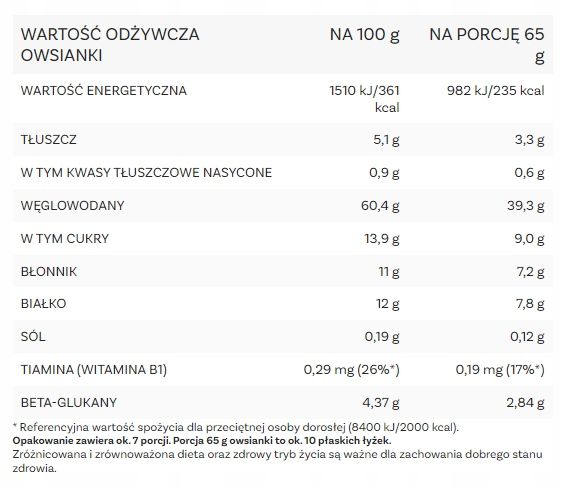 Owsianka Jabłkowa Bez Cukru OneDayMore 1350g set zdjęcie 10