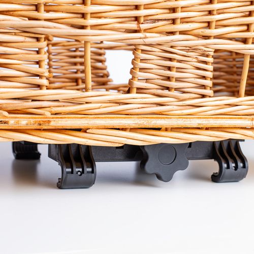 Kosz wiklinowy na rower transporter na bagażnik dla psa kota + poduszka na Arena.pl