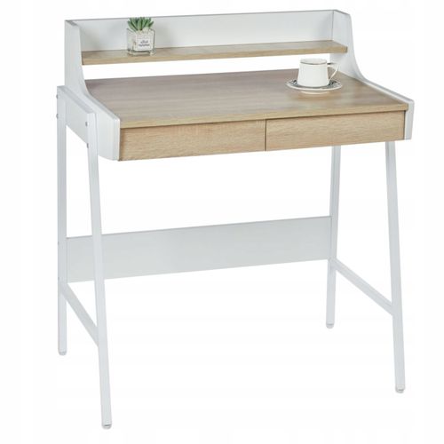 biurko b14-fx dąb sonoma/białe na Arena.pl