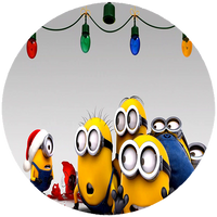 Opłatek na tort Minionki