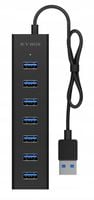Hub USB ICY BOX HUB USB-A - 7x USB-A z zasilaczem