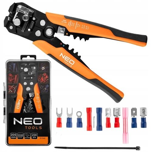 NEO AUTOMATYCZNY ŚCIĄGACZ IZOLACJI 200mm 01-542 CZOŁOWY +KONEKTORY 0,5-8mm2 na Arena.pl