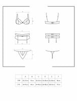 heartina komplet 3-częściowy czerwony l/xl