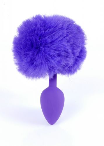 plug jewellery silicon plug   bunny tail   purple na Arena.pl