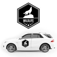 NAKLEJKA NA BOK AUTA napis KAMPER przyczepę kempingową camper samochód 35cm