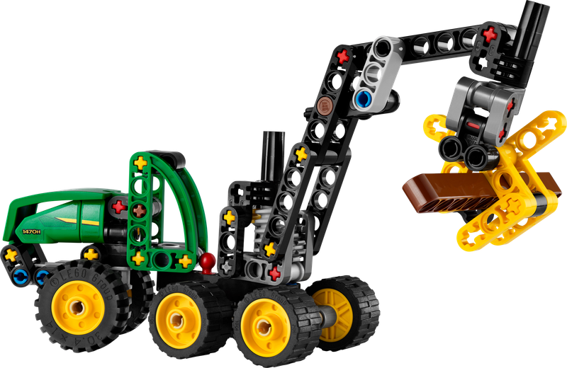 LEGO Technic 42218 Harwester John Deere 1470H Maszyna Leśna Chwytak 117 el. zdjęcie 2