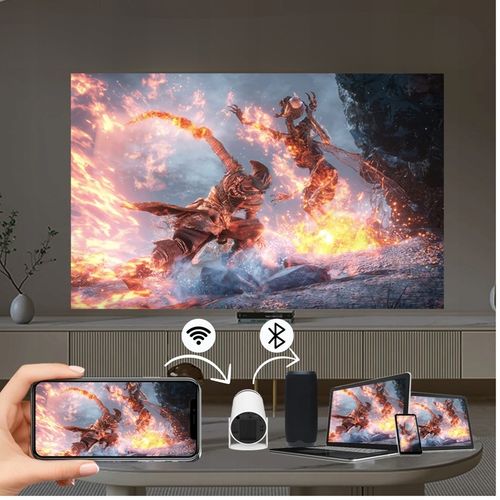 Projektor LED HY300PRO MAGCUBIC rzutnik android Wifi 4K prezent biały na Arena.pl