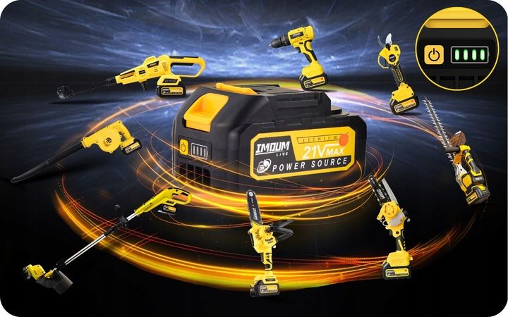 MYJKA CIŚNIENIOWA AKUMULATOROWA BEZPRZEWODOWA 4Ah 21V 400W ZESTAW XXL IMOUM zdjęcie 6