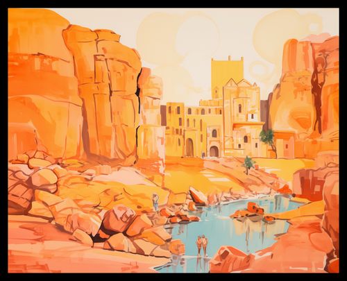 Plakat 50x40cm Ruiny pod Słońcem na Arena.pl