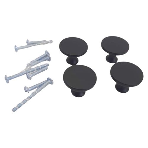 Gałki Meblowe Matowe Czarne 30x22 mm 4 sztuki na Arena.pl