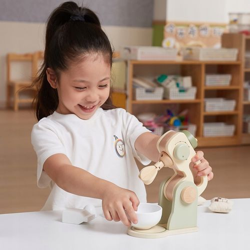 DREWNIANY MIKSER KUCHENNY ZIELONY BLENDER AKCESORIA ZESTAW VIGA POLARB na Arena.pl