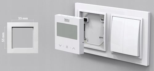 STEROWNIK REGULATOR TERMOSTAT POKOJOWY PODTYNKOWY BIAŁY F-12B TECH L-X TECH na Arena.pl
