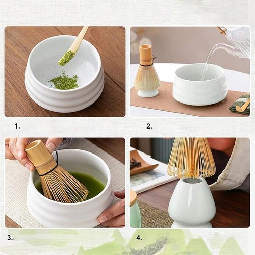 ZESTAW DO HERBATY MATCHA, ZESTAW MIOTEŁ MATCHA, Z TRZEPACZKĄ DO MATCHY 5W1 na Arena.pl