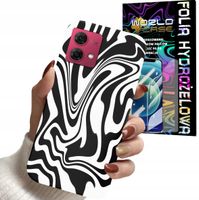 ETUI DO MOTOROLA EDGE 40 NEO - ABSTRAKCJA ZEBRA MODNE WZORY KOBIET + FOLIA