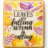 CIASTKO LUKROWANE  AUTUMN  COLORS ROZ.S PION JESIEŃ RĘCZNIE ROBIONE