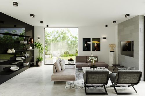 LAMPA sufitowa SL.0207 metalowa OPRAWA kostka cube czarna na Arena.pl