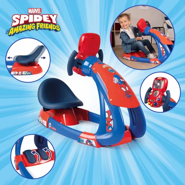 Smoby Spidey Symulator jazdy Spider-Man zdjęcie 3